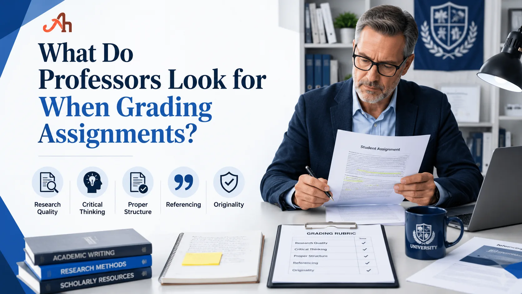What Do Professors Look for When Grading Assignments?